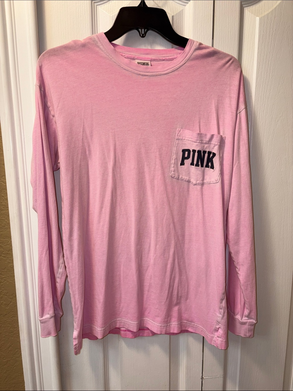 PINK Victoria's Secret Light Pink Logo Tag Tee